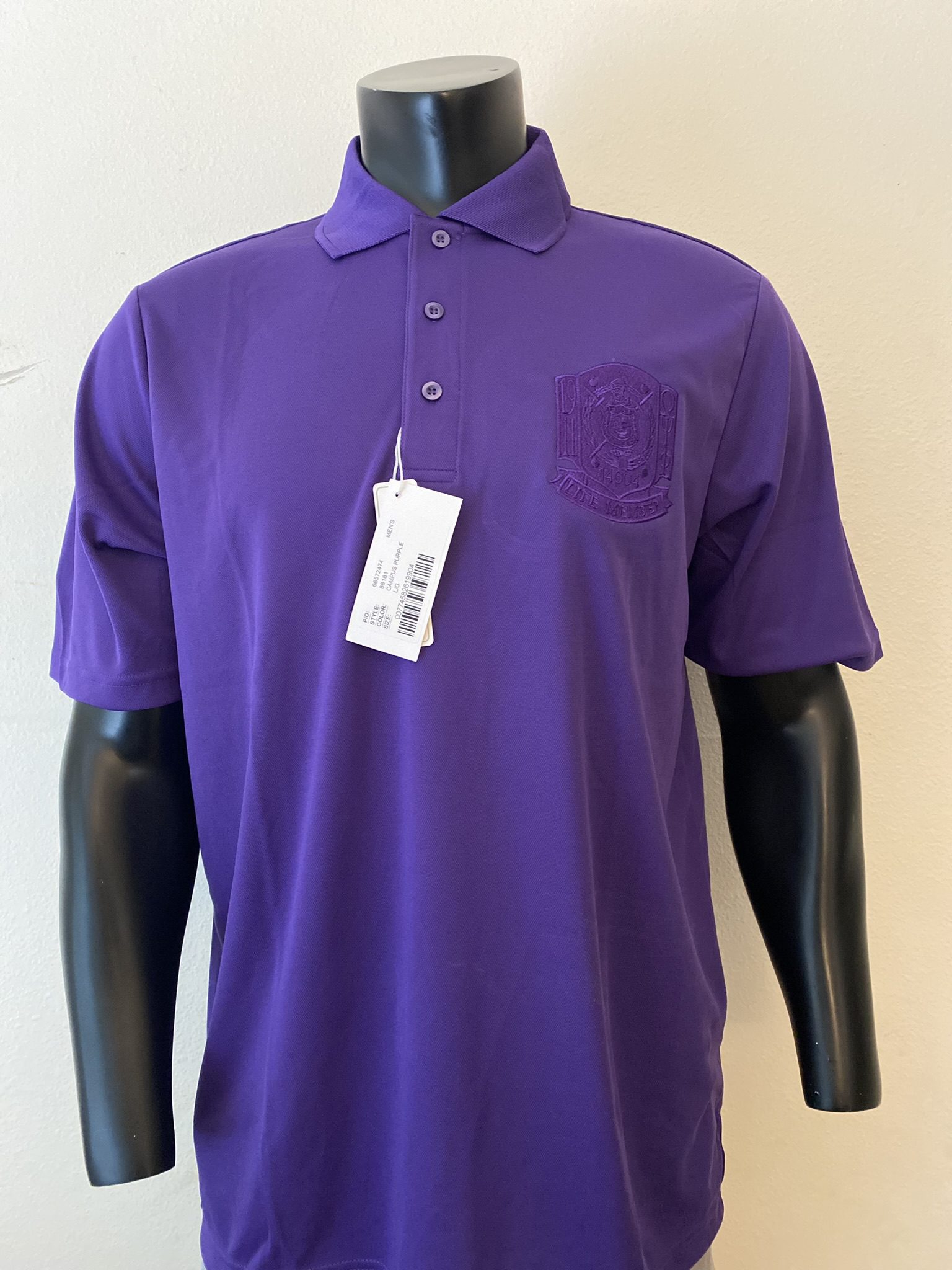 Omega Psi Phi Life Member Purple on Purple